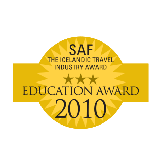 Education Award 2010 - SAF The Icelandic Travel Industry award.