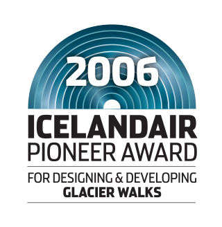 Icelandair Pioneed Award 2006 - For designing and developing glacier walks